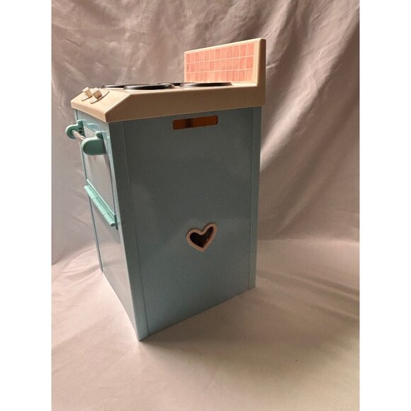Play School Vintage Plastic Toy Kitchen Stove With Pink Detail See Photos READ - Picture 9 of 14